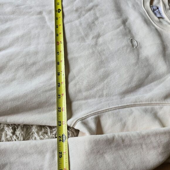 CHAMPION Essential Pullover Swestshirt In  Cream Size Large Unisex - Picture 12 of 12
